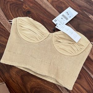 Zara smocked corset